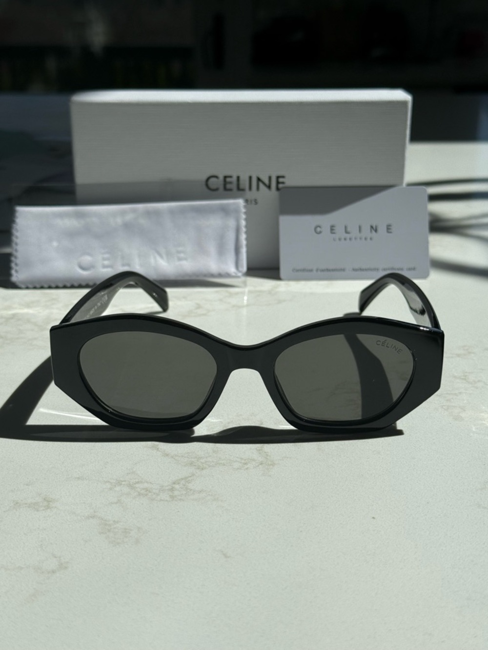 Black Celine Triomphe Sunglasses - Picture 2 of 6